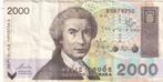 Kroatië 2000 dinar 1992, Verzenden, Overige landen, Los biljet