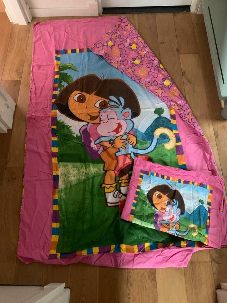 Flanellen dekbedovertrek Dora. 1 persoons., Huis en Inrichting, Slaapkamer | Beddengoed, Gebruikt, Dekbedovertrek, Eenpersoons