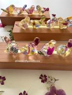 Handgemaakt lampje met vogeltjes en echte gedroogde bloemen, Ophalen, Romantisch modern natuur, Nieuw, Hout