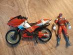 2001 Power Rangers Wild Force Red Savage figuur met motor, Ophalen of Verzenden, Gebruikt