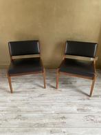 Fauteuils (2x), Ophalen, Gebruikt, 50 tot 75 cm, Hout