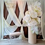  Bruiloft, verloving, babyshower backdrop decoratie te huur, Zo goed als nieuw, Ophalen