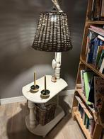 Bijzettafel met lamp, Huis en Inrichting, Ophalen, Gebruikt, Minder dan 50 cm