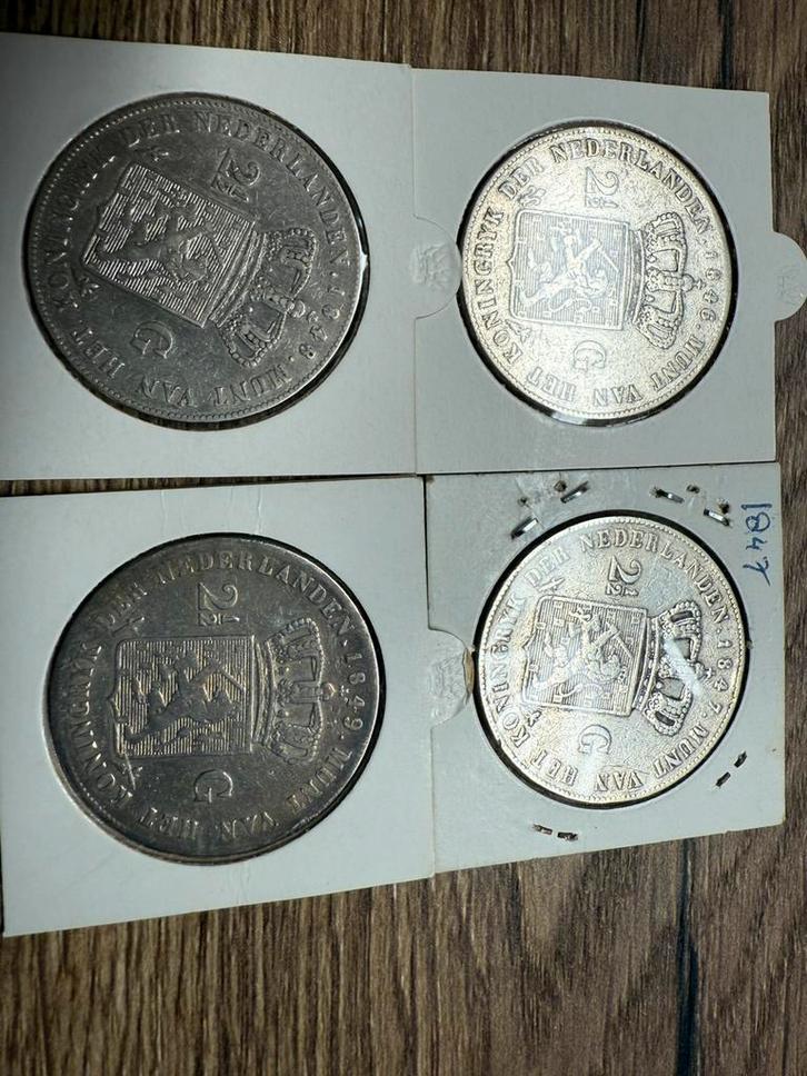 4 rijksdaalders willem II, Postzegels en Munten, Munten | Nederland, 2½ gulden, Koning Willem II, Ophalen