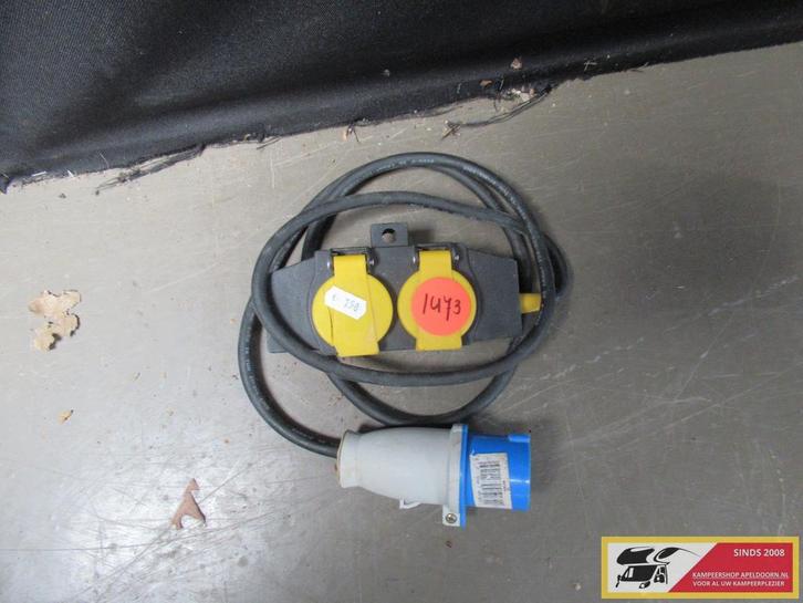 verlengkabel met 2 stekkers nr. 1473, Caravans en Kamperen, Caravan accessoires, Gebruikt, Ophalen of Verzenden