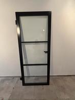PERTURA Industriële Binnendeur Zwart 1000 Stomp, Doe-het-zelf en Verbouw, Deuren en Horren, Binnendeur, Nieuw, Glas, 200 tot 215 cm