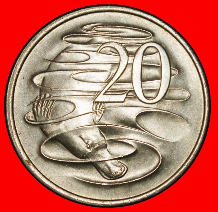 Ⰶ PLATYPUS 1966-2022: AUSTRALIA 20 CENTS 1980 UNC ELIZABETH, Postzegels en Munten, Munten | Oceanië, Losse munt, Verzenden