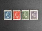 1946 Kon Wilh Konijnenburg NVPH nr 346-349 ongestempeld, Postzegels en Munten, Postzegels | Nederland, Verzenden, Na 1940