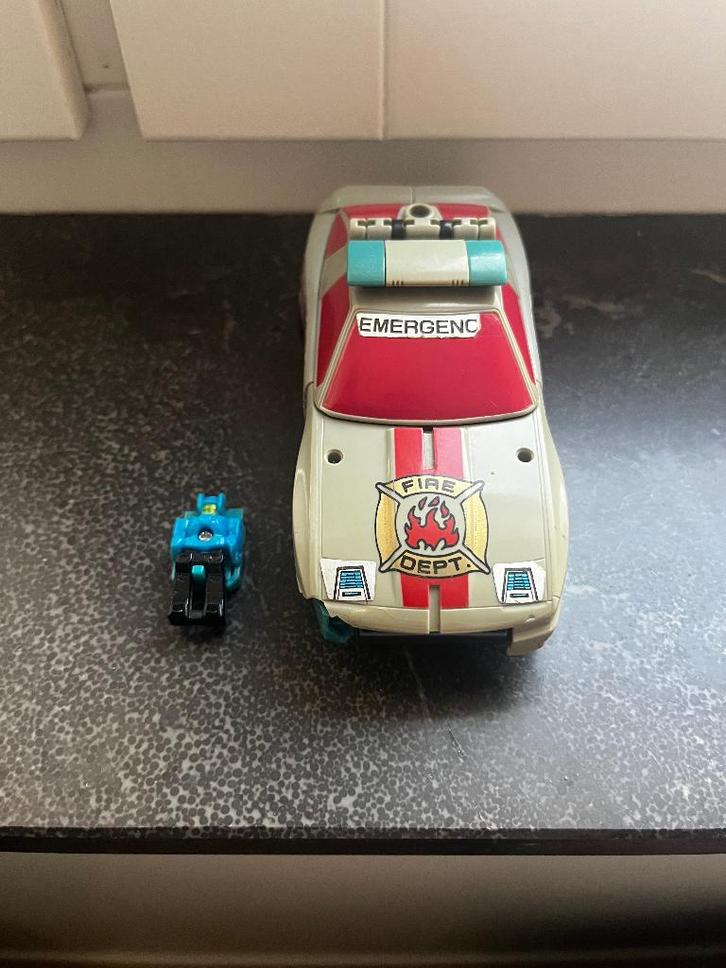 Transformers G1; junker headmaster Siren with Quig 1988, Verzamelen, Transformers, Gebruikt, G1, Autobots, Ophalen of Verzenden