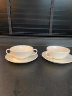 Servies Villeroy Boch  soepkom met schotel 2 stuks, Nieuw, Ophalen of Verzenden, Effen, Kop(pen) en/of Schotel(s)