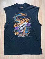 Vintage 90s Tattoo Magazine Shirt Biker Harley 3D Emblem XL, Ophalen of Verzenden, Zo goed als nieuw, Maat 56/58 (XL), Zwart