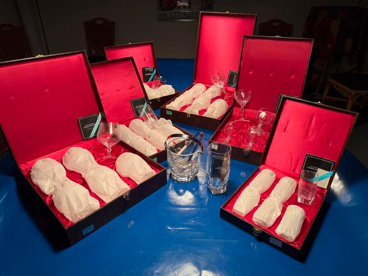 Hoya Kristallen Glasservies - 12 Delig, Antiek en Kunst, Antiek | Glas en Kristal, Ophalen