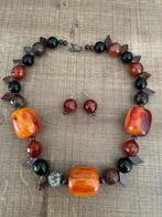 Jaspis ketting, Bruin, Nieuw, Ophalen of Verzenden, Steen of Mineraal