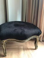 Footstool hocker voetenbank queen ann velvet zwart, Ophalen, Zo goed als nieuw, 50 tot 75 cm