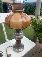 Tinnen schemerlamp, Antiek en Kunst, Antiek | Lampen, Ophalen of Verzenden
