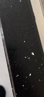 Natuursteen aanrechtblad zwart met glitters, 4 delen, Ophalen, Gebruikt, Zwart, Hoekkeuken