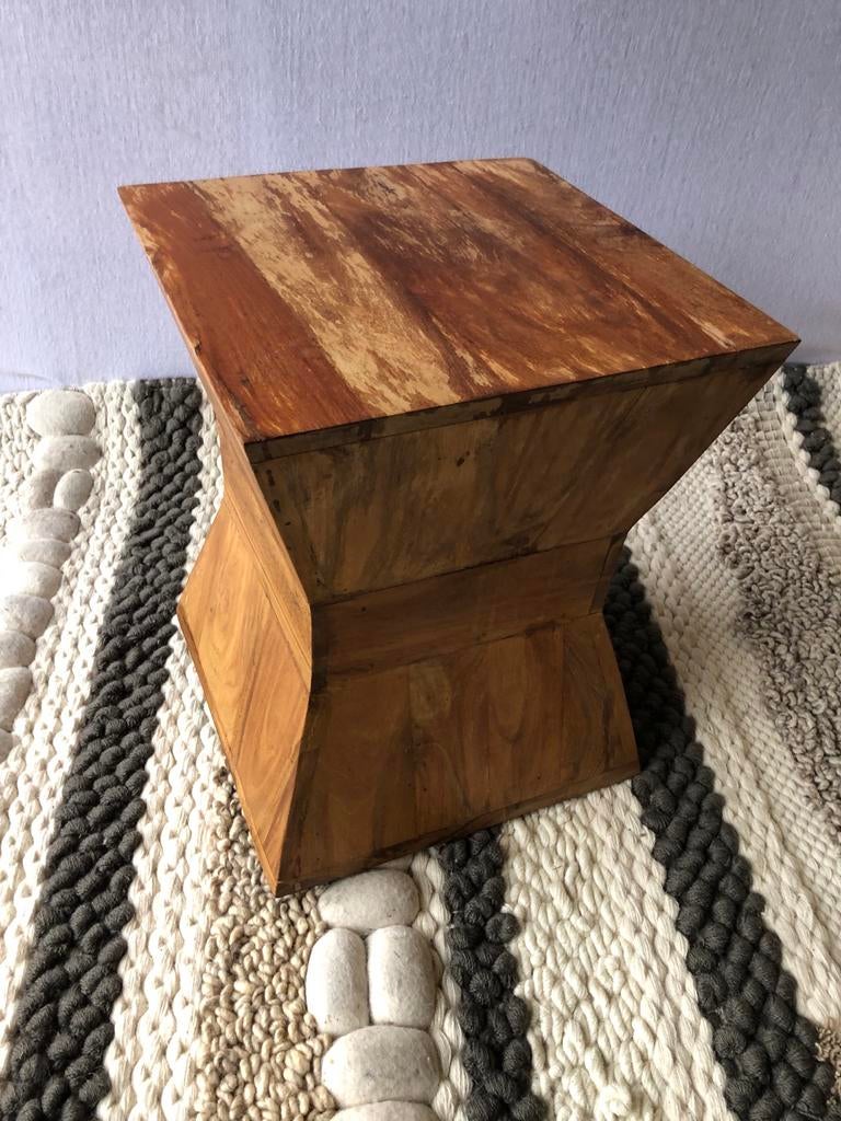 Nieuwe bijzettafel van ACASIA hout - 34x34x44cm, Ophalen, Minder dan 45 cm, Minder dan 55 cm, .