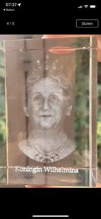 3 d / hologram in glas. Koningin wilhelmina. Nieuw ., Ophalen, Nieuw, Nederland, Overige typen