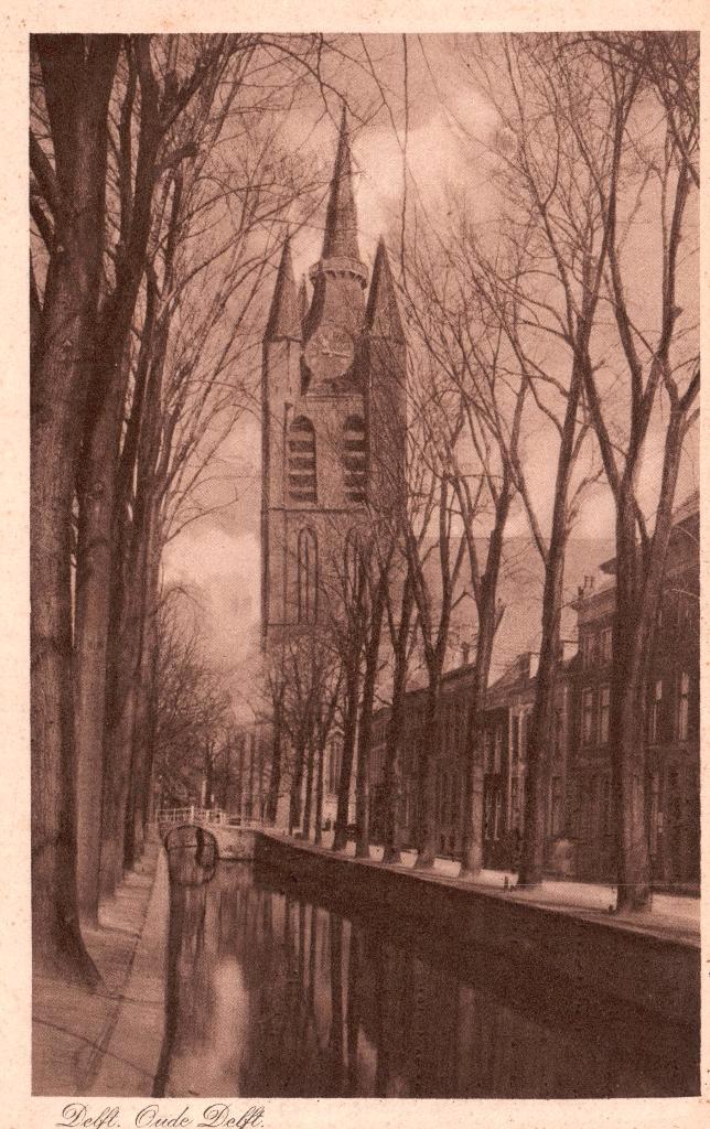 Delft, Oude Delft  130299, Verzamelen, Ansichtkaarten | Nederland, Ongelopen, Zuid-Holland, Voor 1920, Verzenden