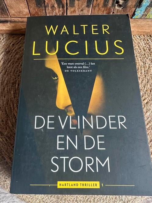 Walter Lucius - De vlinder en de storm, Boeken, Thrillers, Zo goed als nieuw, Nederland, Ophalen of Verzenden
