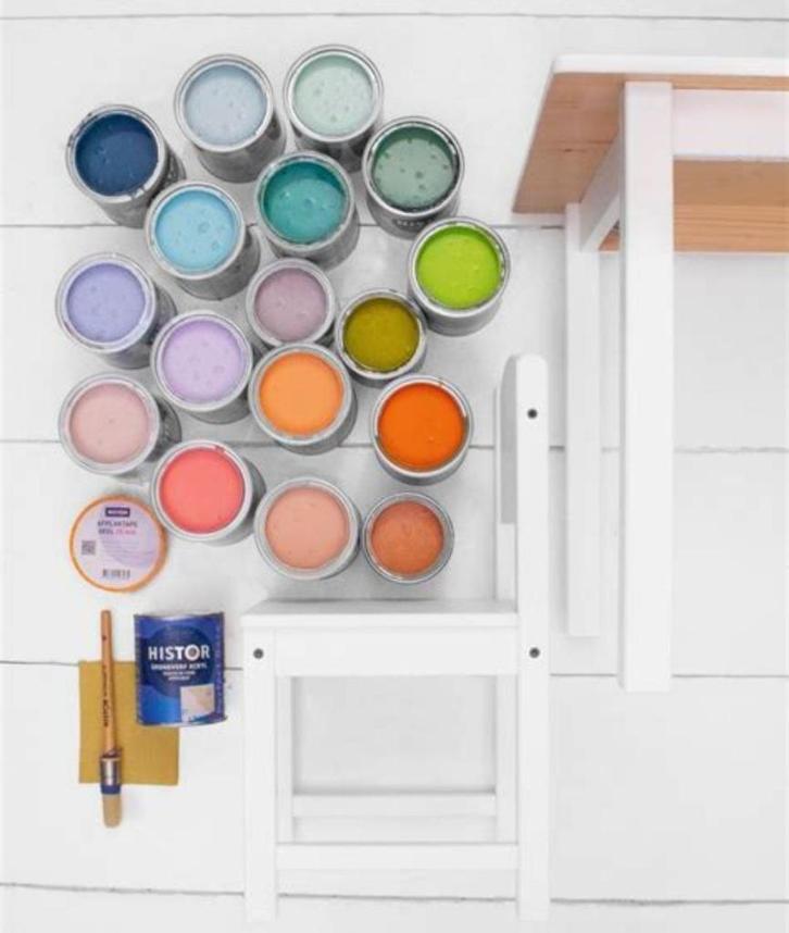 Gevraagd muurverf  resten, Doe-het-zelf en Verbouw, Verf, Beits en Lak, Gebruikt, Verf, Ophalen