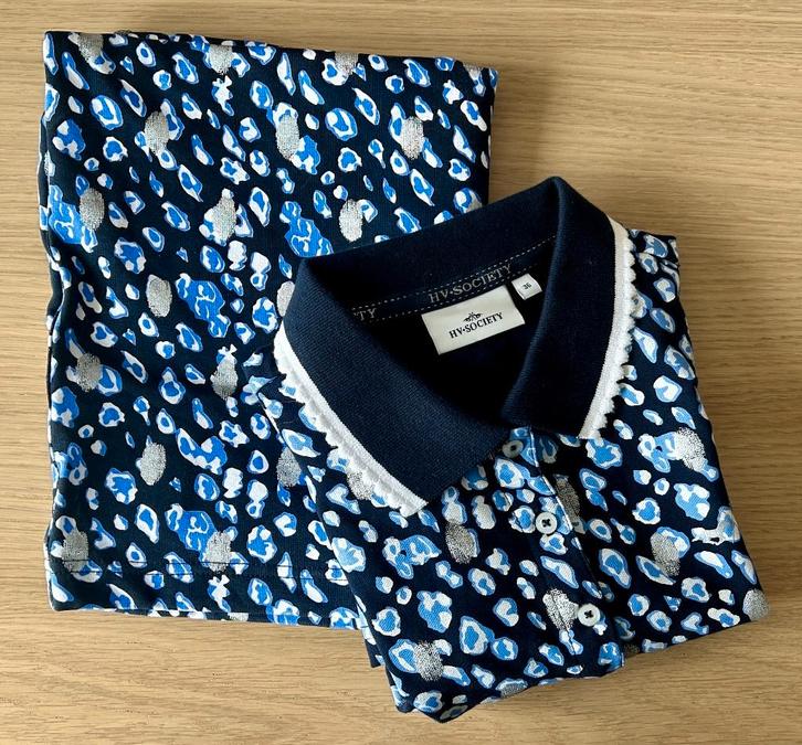 HV Society Polo shirt hvsbrisa met bijpassende rok, maat S, Kleding | Dames, T-shirts, Zo goed als nieuw, Maat 36 (S), Blauw, Korte mouw
