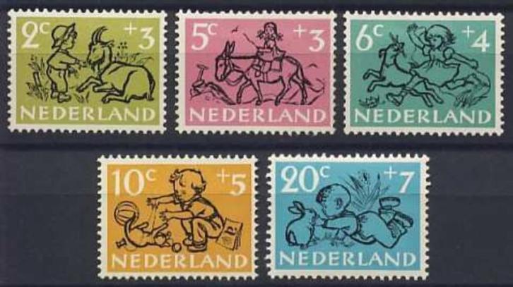 Nederland NVPH nr 596/00 ongebruikt Kinderpostzegels 1952, Postzegels en Munten, Postzegels | Nederland, Postfris, Na 1940, Verzenden