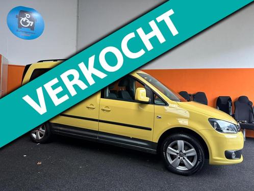 Volkswagen Caddy Rolstoelauto Handgas Automaat | 4 Persoons, Auto's, Bestelauto's, Bedrijf, Te koop, ABS, Airconditioning, Boordcomputer