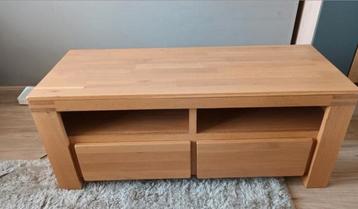 Teakhouten TV meubel met twee lades  beschikbaar voor biedingen