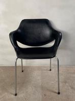 Set vintage stoelen, Boris Tabacoff, Huis en Inrichting, Stoelen, Ophalen, Gebruikt, Zwart, Eén