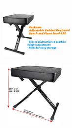 Verstelbare Pianokruk - Adjustable Piano Stool, Muziek en Instrumenten, Piano's, Ophalen of Verzenden, Zo goed als nieuw, Zwart