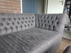 Aura Peeperkorn Bankstel met Hocker - Chesterfield Look, Ophalen, 250 tot 300 cm, Landelijk, chesterfield look, 75 tot 100 cm