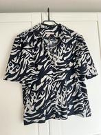 Studio anneloes abby blouse L zwart/offwhite travelstof, Kleding | Dames, Blouses en Tunieken, Zwart, Maat 42/44 (L), Ophalen of Verzenden