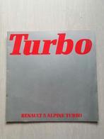 Folder renault 5 alpine turbo, Ophalen of Verzenden