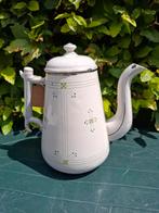 Grote Emaille Theepot met Schaatshandvat & Art Deco, Antiek en Kunst, Ophalen of Verzenden