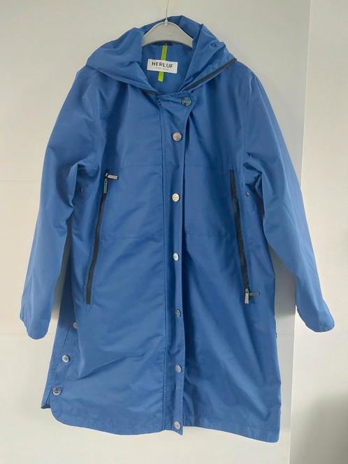 Herluf blauwe zomerjas maat 40, Kleding | Dames, Jassen | Zomer, Zo goed als nieuw, Maat 38/40 (M), Blauw, Ophalen of Verzenden