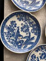 Antiek Chinees Porselein, Blauw, 5 stuks, Antiek en Kunst, Ophalen of Verzenden
