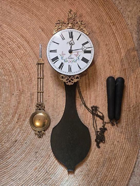 Comtoise klok met haan, slinger en gewichten, Antiek en Kunst, Antiek | Klokken, Ophalen