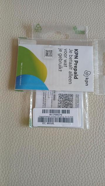 2 MOOI NUMMERS KPN PREPAID SAMEN SET  beschikbaar voor biedingen