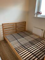 Houten bedframe, Huis en Inrichting, Ophalen, Gebruikt, Tweepersoons, 140 cm