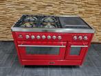 🔥Luxe Fornuis Boretti Majestic 120 cm rood Coupe de Feu, 60 cm of meer, 5 kookzones of meer, Tussenbouw, 90 tot 95 cm