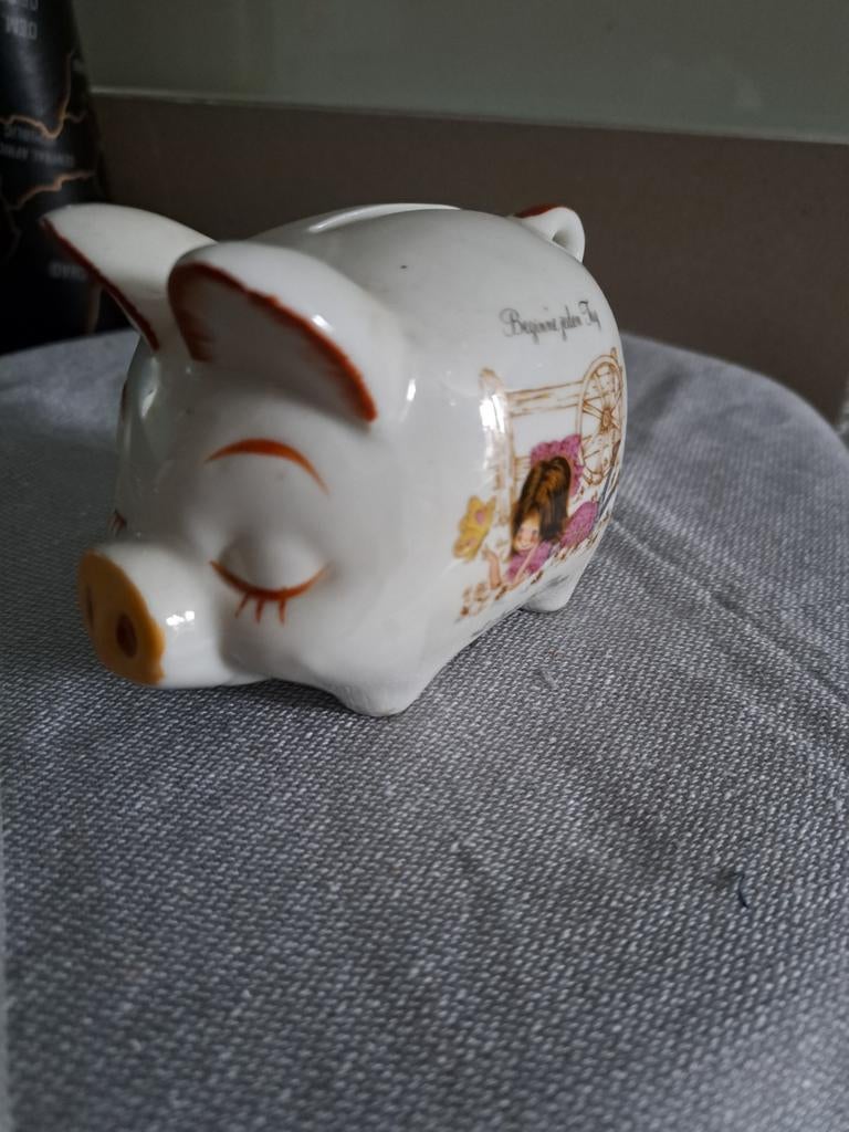 Duits varken spaarpotje, Ophalen of Verzenden, Zo goed als nieuw, Steen, Aardewerk of Keramiek, Dier