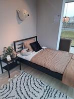 Dico Lia Ledikant 120x200 + Nachtkastje, Ophalen, Zwart, Zo goed als nieuw, Twijfelaar