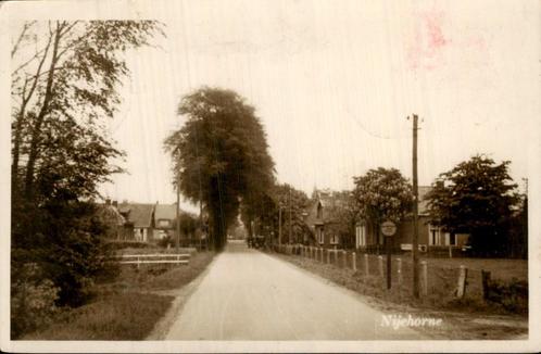 Nijehorne - Fotokaart, Verzamelen, Ansichtkaarten | Nederland, Gelopen, Friesland, 1920 tot 1940, Ophalen of Verzenden