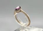 Gouden Vintage ring edelsteen toermalijn en diamant.2025/849, .., 18 tot 19, ., Paars