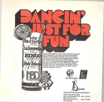 Dancing Just For Fun - reclame vinyl EP Wanders Daniels beschikbaar voor biedingen