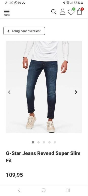 G star raw revend super slim jeans 34 beschikbaar voor biedingen