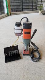 VEVOR Kernboormachine Magneetboor + 7-delige Kernboorset, Doe-het-zelf en Verbouw, Gereedschap | Boormachines, Ophalen, Gebruikt