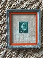 Mini-schilderijtje met 5 ct postzegel Wilhelmina 1942, Verzenden, Gebruikt