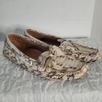 Salvatore Ferragamo instappers 38.5 7.5 slangenleer, Ophalen of Verzenden, Zo goed als nieuw, Grijs, Instappers